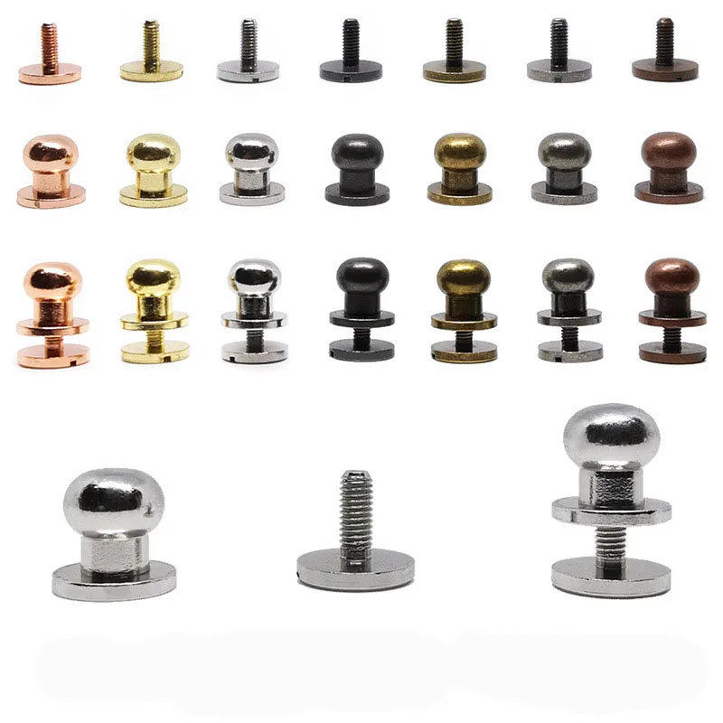 100 SETS 5MM Tiny Head BUTTON Studs Screwback Leather craft snap Leather rivet screw knob for handbag belt shoes watchband.
100 SETS 5MM Tiny Head BUTTON Studs Screwback Leather craft snap Leather rivet screw knob for handbag belt shoes watchband.