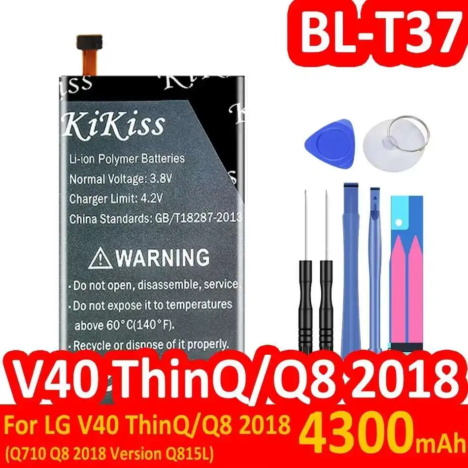 For LG V40 Thinq Q710 Q8 2018 Version Q815L 4300Mah Premium Replacement Safe Mobile Phone Battery BL-T37
For LG V40 Thinq Q710 Q8 2018 Version Q815L 4300Mah Premium Replacement Safe Mobile Phone Battery BL-T37
