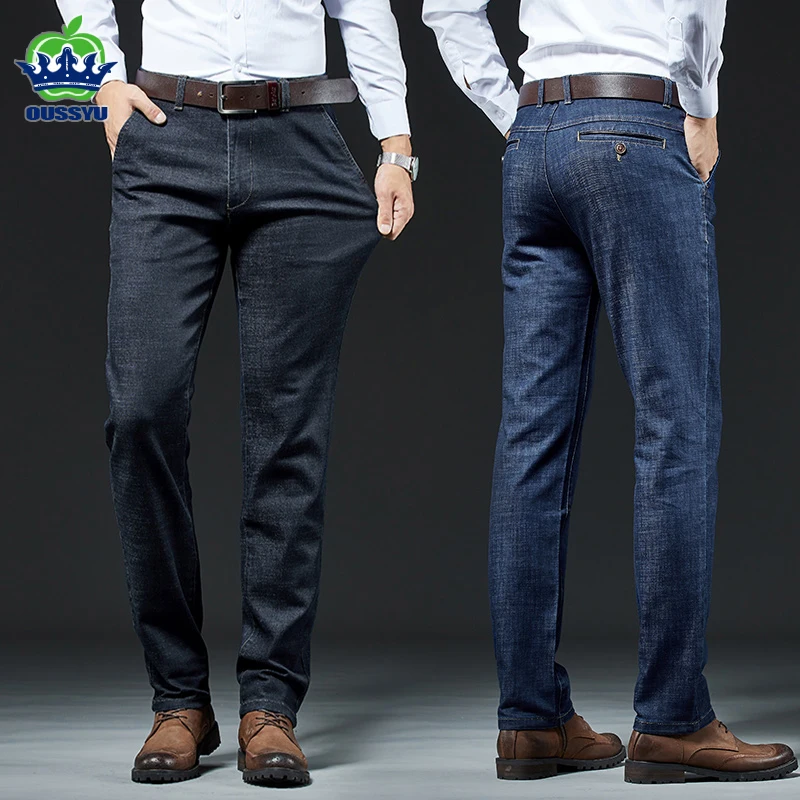Autumn Winter Men's Stretch Slim Fit Jeans Business Thick Casual Office Classic Fashion Black Blue Straight Denim Trousers Male
Autumn Winter Men's Stretch Slim Fit Jeans Business Thick Casual Office Classic Fashion Black Blue Straight Denim Trousers Male