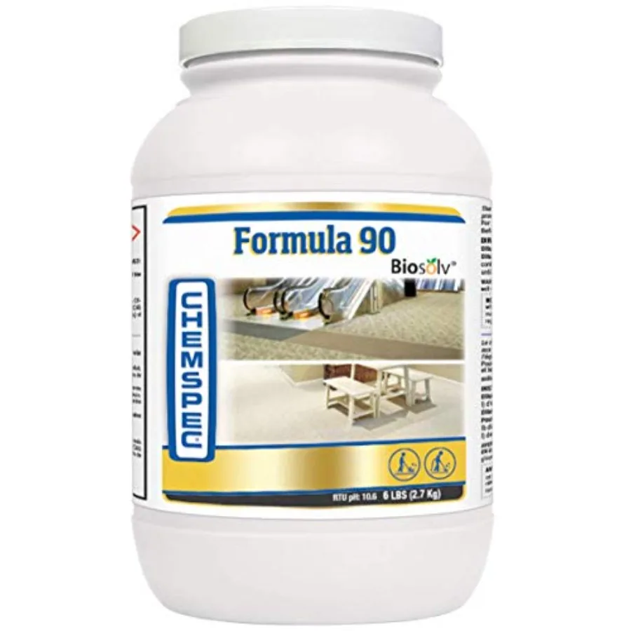 Chemspec C-PF906 Formula 90 BioSolv Professional Carpet Cleaning Detergent Quick Dissolving Powder Fresh Citrus Scent
Chemspec C-PF906 Formula 90 BioSolv Professional Carpet Cleaning Detergent Quick Dissolving Powder Fresh Citrus Scent