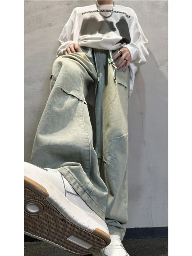 American Style Men's Straight Leg Jeans Spring Autumn High Street Vibe Pleated Wide Leg Pants Micro Flared Floor-Length
American Style Men's Straight Leg Jeans Spring Autumn High Street Vibe Pleated Wide Leg Pants Micro Flared Floor-Length