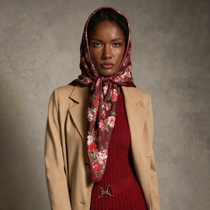 Satin Scarf Turban Women's Hijab Print Fashion Headscarf Neckerchief Bandana Windproof Shawl Wraps Headband Luxury Handkerchief
Satin Scarf Turban Women's Hijab Print Fashion Headscarf Neckerchief Bandana Windproof Shawl Wraps Headband Luxury Handkerchief