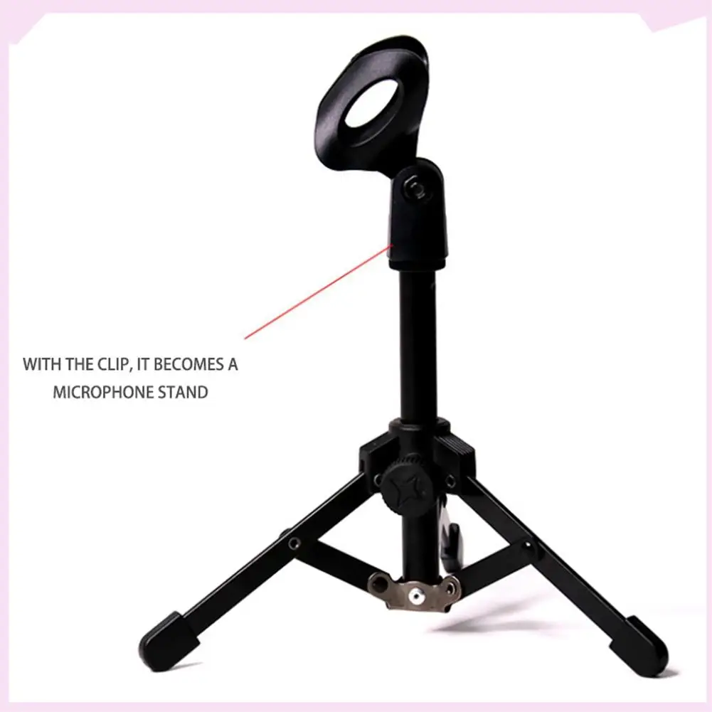B24B 2X Foldable Tripod Desktop Microphone Stand Holder For Podcasts, Online Chat, Conferences, Lectures,Meetings, And More
B24B 2X Foldable Tripod Desktop Microphone Stand Holder For Podcasts, Online Chat, Conferences, Lectures,Meetings, And More