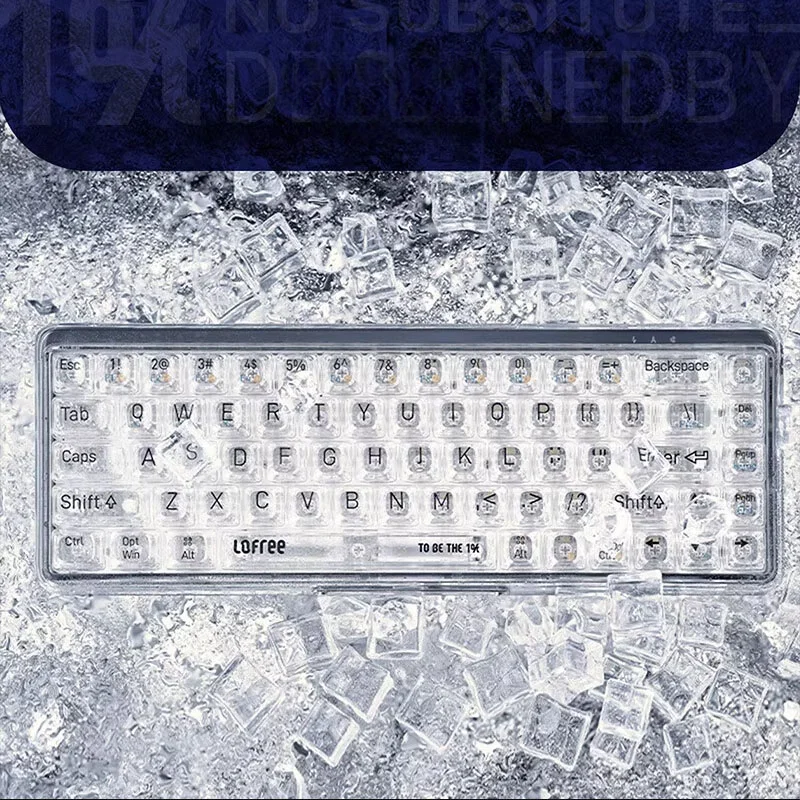 Lofree 1% Transparent OE901 Type-C Wired / Bluetooth5.1 Wireless Dual-Model Key Rollover Mechanical Gaming Keyboard, 68 Keys
Lofree 1% Transparent OE901 Type-C Wired / Bluetooth5.1 Wireless Dual-Model Key Rollover Mechanical Gaming Keyboard, 68 Keys