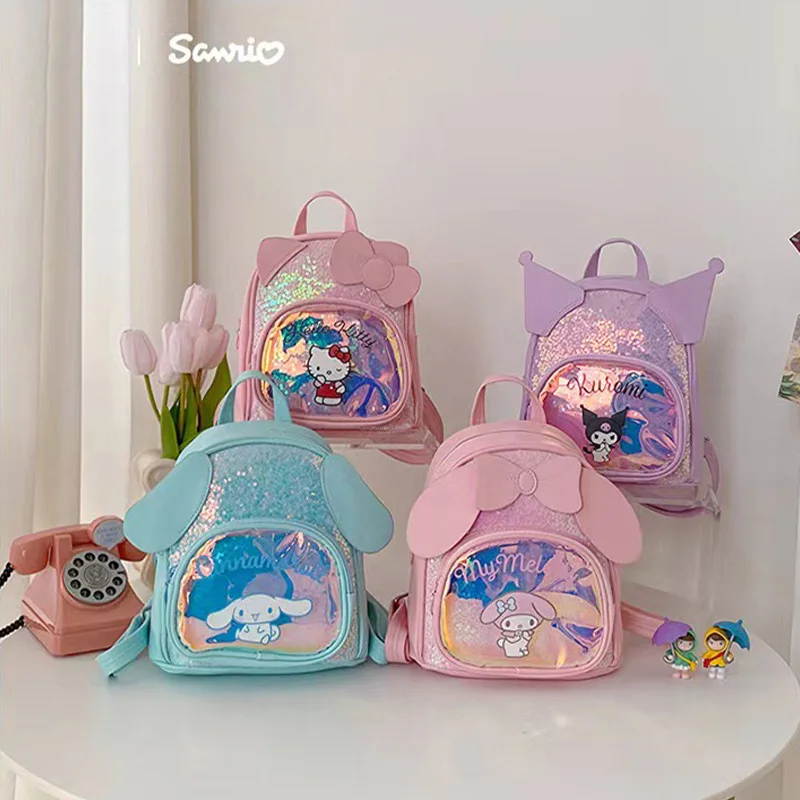 Sanrio Hello Kitty Kuromi Kawaii Backpack Cartoon Anime Cinnamoroll Children's Casual Fashion Cute Bow Schoolbag Birthday Gift
Sanrio Hello Kitty Kuromi Kawaii Backpack Cartoon Anime Cinnamoroll Children's Casual Fashion Cute Bow Schoolbag Birthday Gift