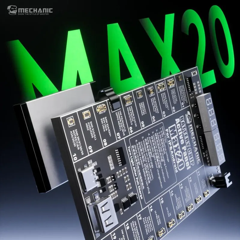 Интеллектуальный чип зарядного устройства  Механик Активация одним щелчком мыши Обнаружение в реальном времени Двойной порт Type-C / USB для Android / iPhone MAX20 
Интеллектуальный чип зарядного устройства  Механик Активация одним щелчком мыши Обнаружение в реальном времени Двойной порт Type-C / USB для Android / iPhone MAX20