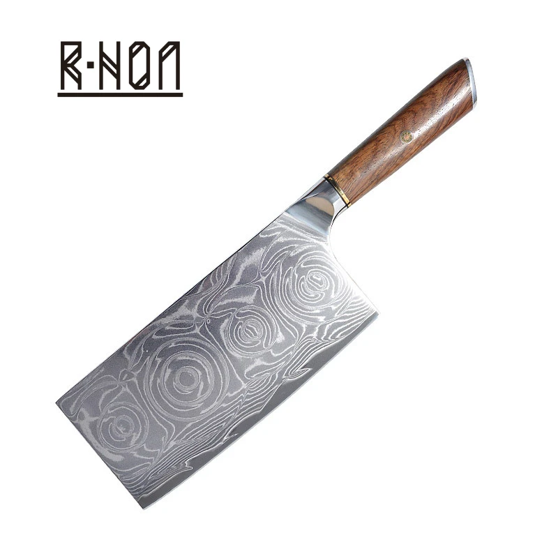 RHON Damascus Steel Utility Meat Slicing Knife Sharp Chef's Kitchen House Use Chinese Cleaver Vegetable Cutting Knives Rose Wood
RHON Damascus Steel Utility Meat Slicing Knife Sharp Chef's Kitchen House Use Chinese Cleaver Vegetable Cutting Knives Rose Wood