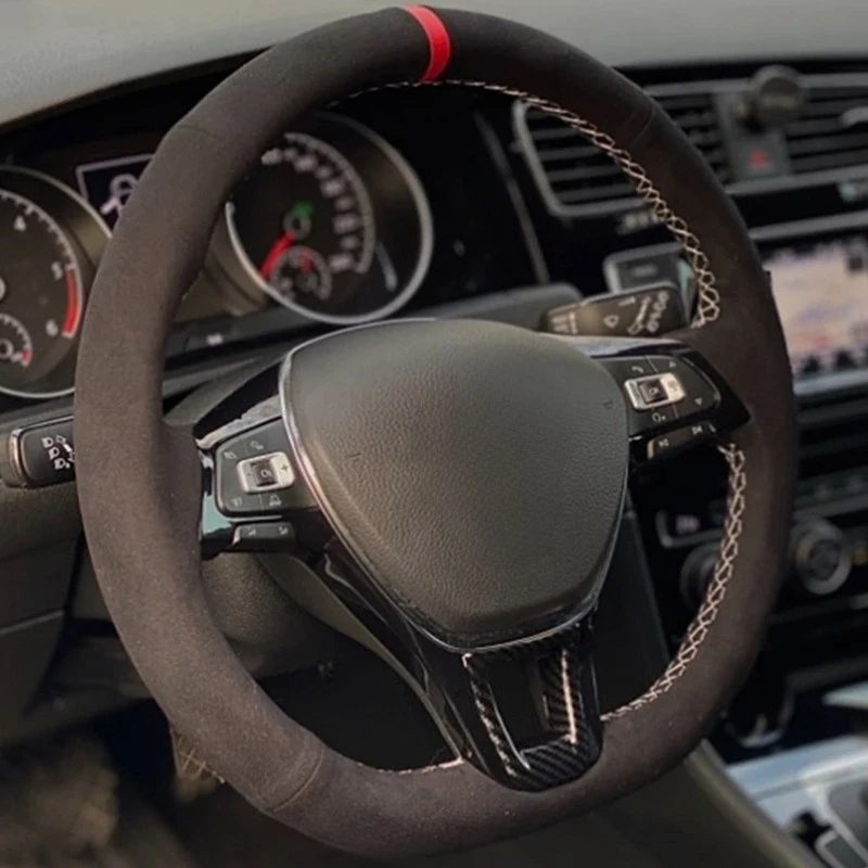 Чехол рулевого колеса автомобиля черная замша для Volkswagen VW Golf 7 Mk7, новое поло Jetta Passat B8 Tiguan 2017 Sharan 2016 2017
Чехол рулевого колеса автомобиля черная замша для Volkswagen VW Golf 7 Mk7, новое поло Jetta Passat B8 Tiguan 2017 Sharan 2016 2017