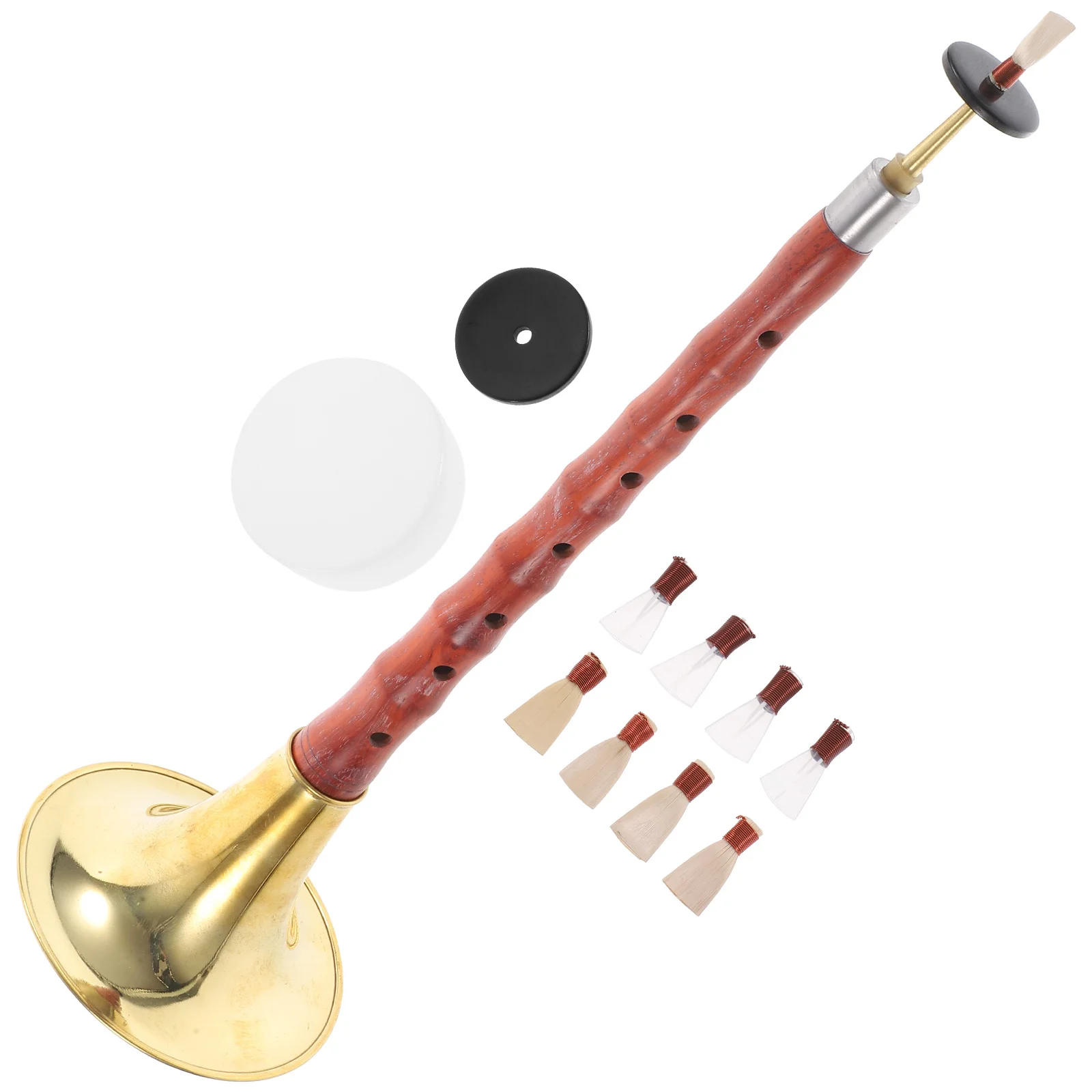 1Set Red Sandalwood Key C Suona Professional Lightweight Portable Ethnic Wind Instrument Beginners Music Practice
1Set Red Sandalwood Key C Suona Professional Lightweight Portable Ethnic Wind Instrument Beginners Music Practice