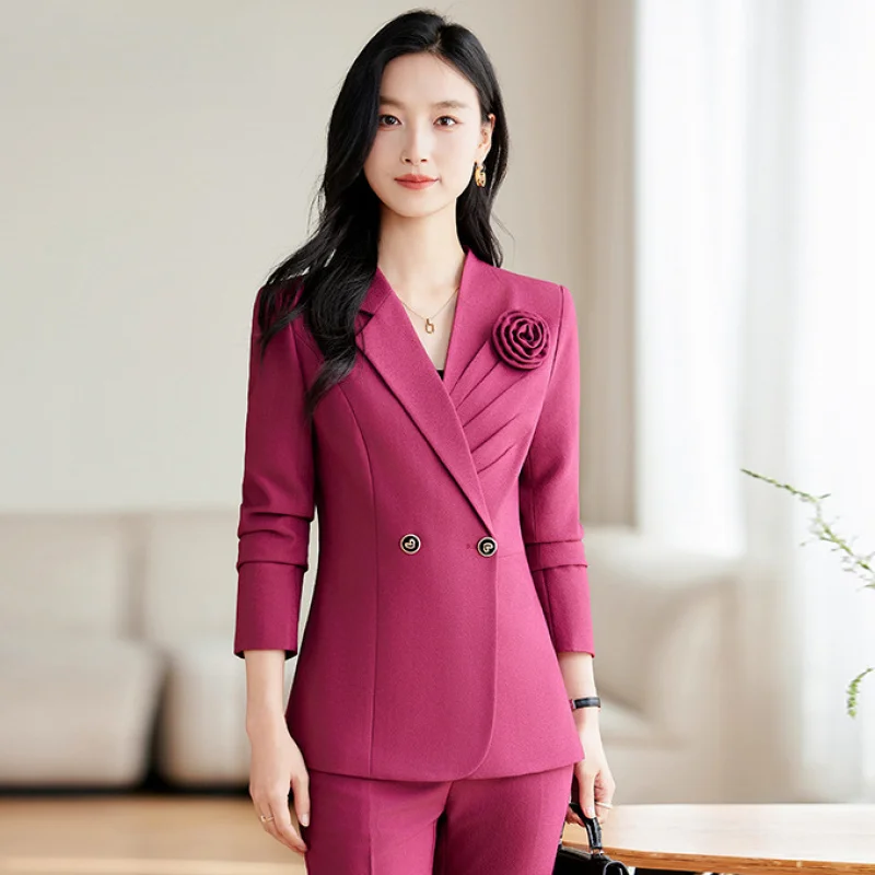 Новый женский брючный костюм 2026: пиджак с длинным рукавом и брюки, приталенный, для офиса, деловой, элегантный, профессиональный комплект
Новый женский брючный костюм 2026: пиджак с длинным рукавом и брюки, приталенный, для офиса, деловой, элегантный, профессиональный комплект
