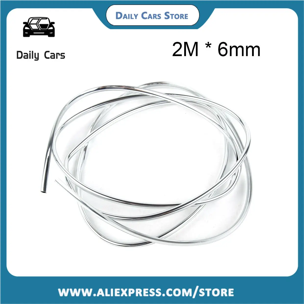 Car Chrome Trim Moulding Strip 2Mx6mm for Door For Edge Scratch Guard Protector Suitable for Multiple Car Surfaces
Car Chrome Trim Moulding Strip 2Mx6mm for Door For Edge Scratch Guard Protector Suitable for Multiple Car Surfaces