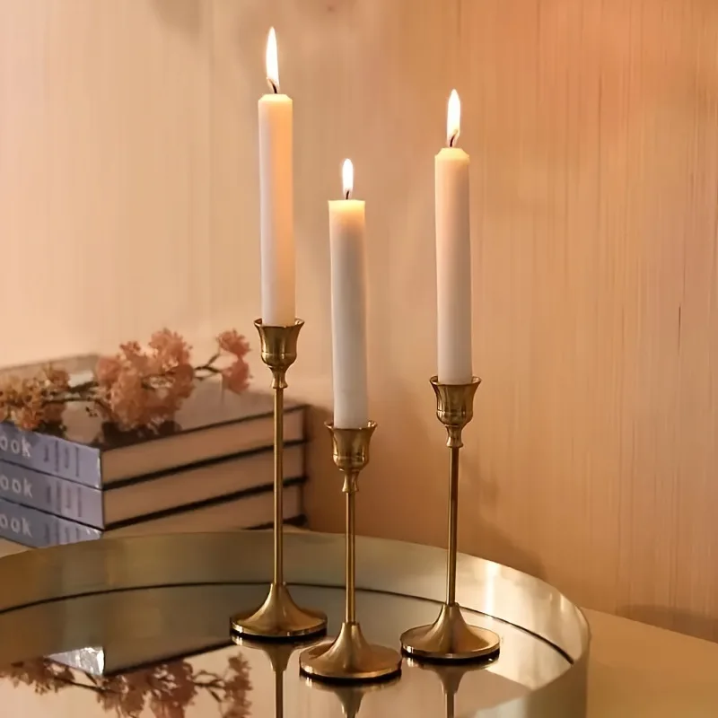 Brass Candle Holder Restaurant Table Decorations Candlelight Dinner Romantic Wedding Decoration
Brass Candle Holder Restaurant Table Decorations Candlelight Dinner Romantic Wedding Decoration
