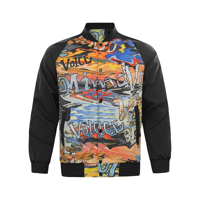 Spring New Loose Large Digital Print Graffiti Letters Color Matching Breasted Bomber Jacket Trend Coat
Spring New Loose Large Digital Print Graffiti Letters Color Matching Breasted Bomber Jacket Trend Coat