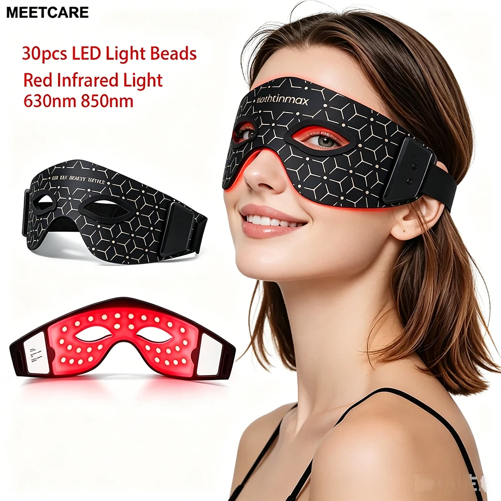 LED Eye Mask LED Red Infrared Light Therapy 630nm 850nm with 5 Modes Adjust Massage for Relieve Eye Bag Dark Circle Massages
LED Eye Mask LED Red Infrared Light Therapy 630nm 850nm with 5 Modes Adjust Massage for Relieve Eye Bag Dark Circle Massages