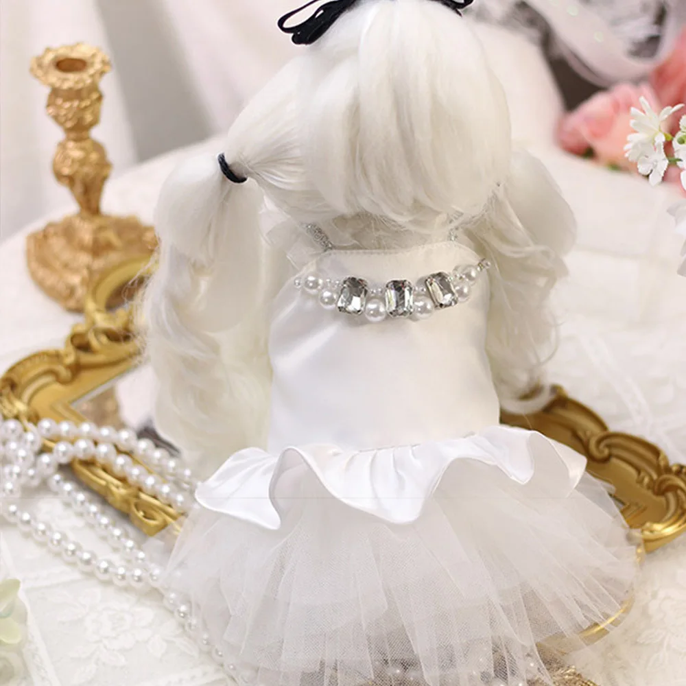 Trendy Black White Wedding Dress for Small to Medium Dog Summer Thin Crystal Lace Sling Skirt Pet Dog Cat Clothes Fashion Poodle
Trendy Black White Wedding Dress for Small to Medium Dog Summer Thin Crystal Lace Sling Skirt Pet Dog Cat Clothes Fashion Poodle