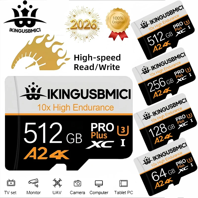 Memory Card TF Cards SD Cards Micro SD Card 128GB 256GB 512GB Quick Transfer V10 Ultra HD Waterproof for Smartphone Drone
Memory Card TF Cards SD Cards Micro SD Card 128GB 256GB 512GB Quick Transfer V10 Ultra HD Waterproof for Smartphone Drone