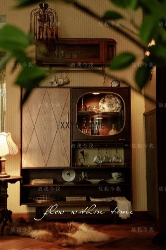 Retro Oversized Solid Wood Storage Cabinet Buffet Display Cabinet Dining Room Cabinet
Retro Oversized Solid Wood Storage Cabinet Buffet Display Cabinet Dining Room Cabinet