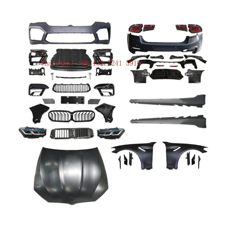 Hongsheng Suitable for upgrading older G30 models to newer G30 LCI M5 models with body kit, headlights, and front bumper.
Hongsheng Suitable for upgrading older G30 models to newer G30 LCI M5 models with body kit, headlights, and front bumper.