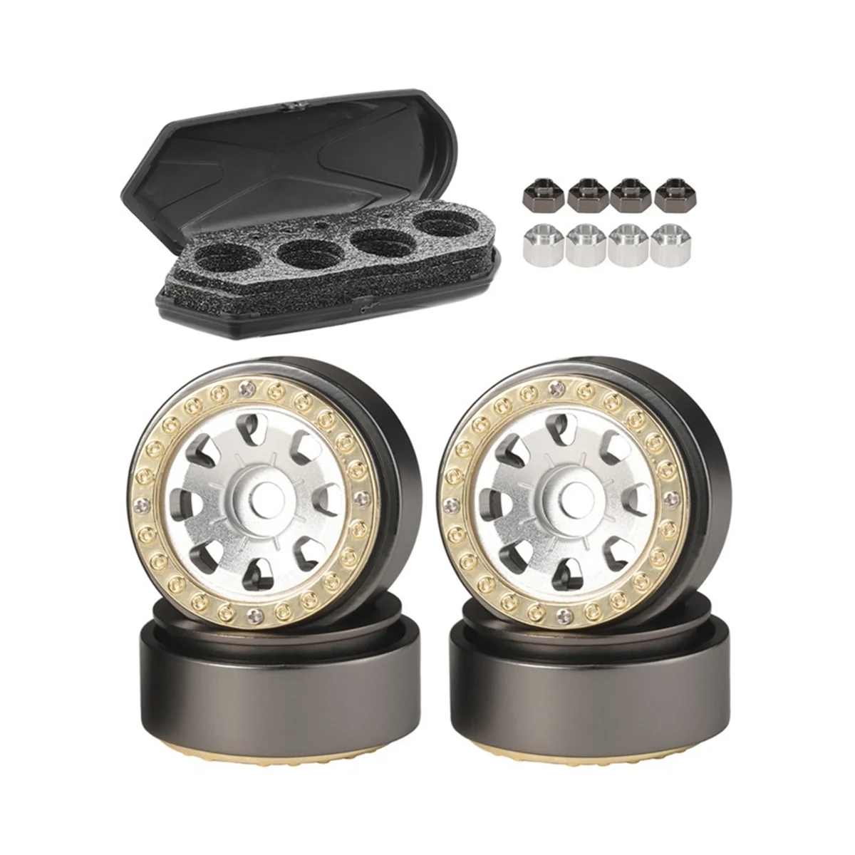 4Pcs 96G 1.0 Metal Beadlock Wheel Hub for Axial SCX24 AX24 TRX4M FMS FCX24 1/18 1/24 RC Crawler Car Parts,C
4Pcs 96G 1.0 Metal Beadlock Wheel Hub for Axial SCX24 AX24 TRX4M FMS FCX24 1/18 1/24 RC Crawler Car Parts,C