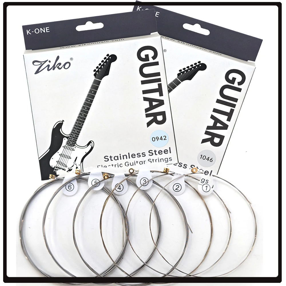 Ziko 6-String Electric Guitar Strings K-ON Series High Carbon Hexagonal Alloy Core Stainless Steel Wire Wrapped Guitar Strings
Ziko 6-String Electric Guitar Strings K-ON Series High Carbon Hexagonal Alloy Core Stainless Steel Wire Wrapped Guitar Strings
