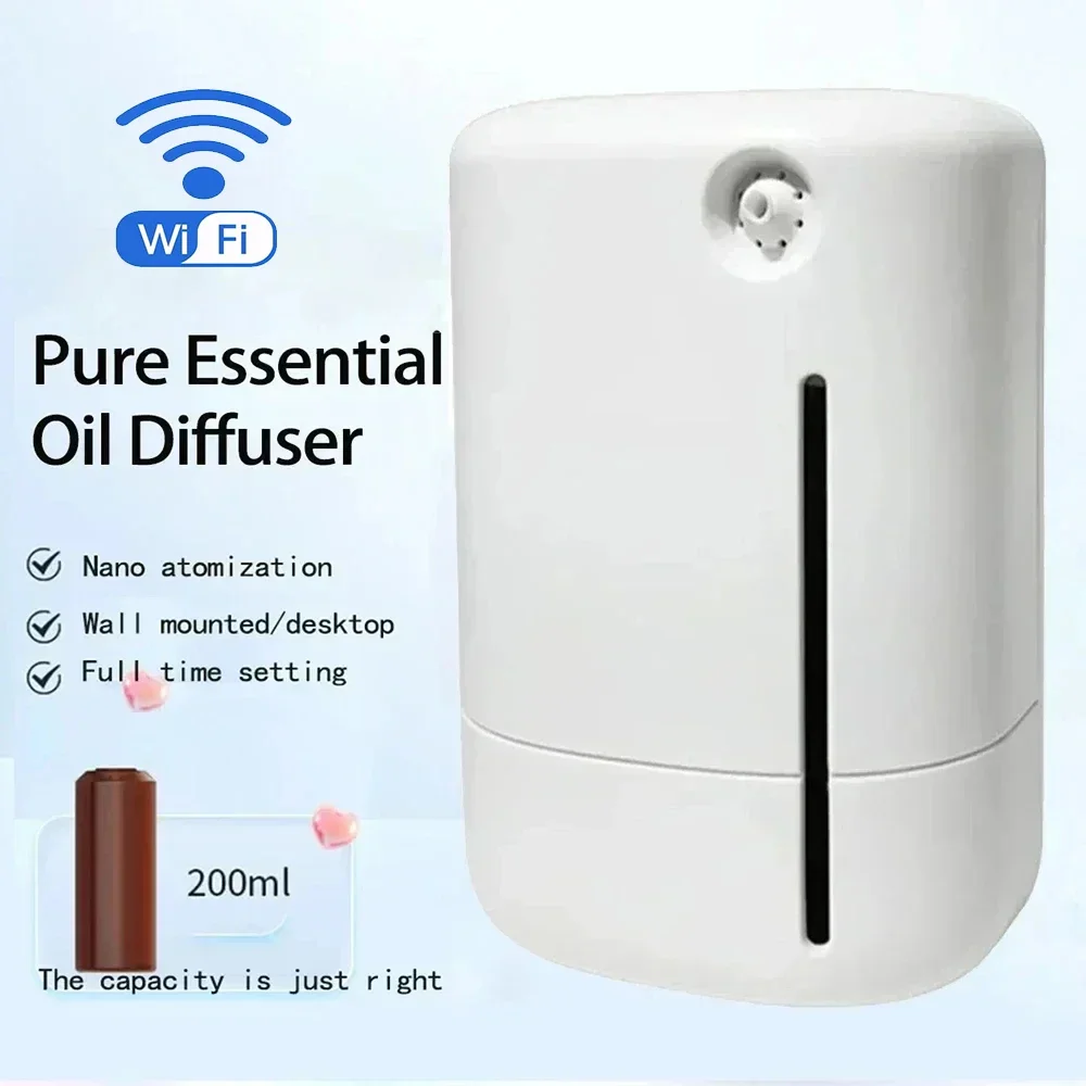 Smart Diffuser Humidifiers Nebulizer Air Aromatherapy Essential Oils Mini Diffusers for Home Toilet 200ml Mist Maker Deodorizer