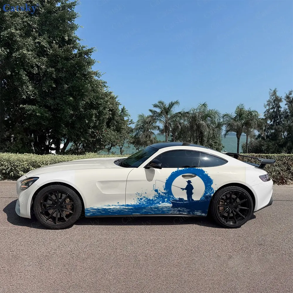 2pcs Blue Splash Ink Fishing Boat Car Side Wraps, Self-Adhesive PVC Waterproof & Scratch-Resistant Stickers, Car Accessory Gift
2pcs Blue Splash Ink Fishing Boat Car Side Wraps, Self-Adhesive PVC Waterproof & Scratch-Resistant Stickers, Car Accessory Gift