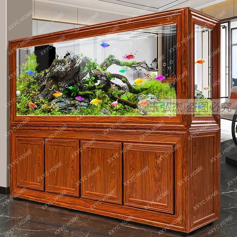 Chinese Fish Tank Living Room Screen Bottom Filter Large Dragon Fish Tank Lazy Change Water Ecological Aquarium
Chinese Fish Tank Living Room Screen Bottom Filter Large Dragon Fish Tank Lazy Change Water Ecological Aquarium