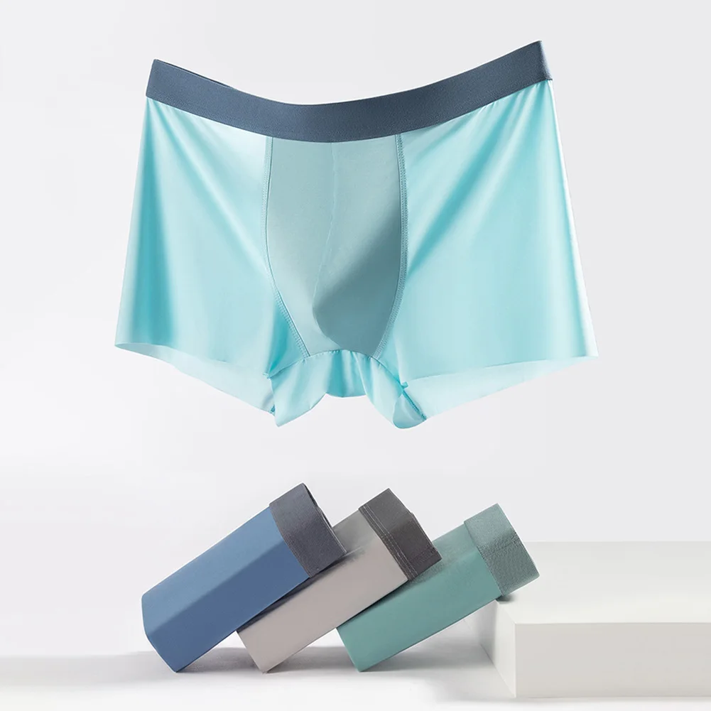 Men Ice Silk Seamless Boxer Short Thin Man Underwear Panties Breathable Men Boxer Underpant Solid Color 
Men Ice Silk Seamless Boxer Short Thin Man Underwear Panties Breathable Men Boxer Underpant Solid Color