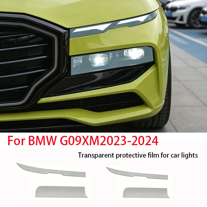 For BMW G09 XM 2023-2024 TPU Transparent Smoked Black Headlight Protective Film Anti-Scratch Sticker Repair Accessories
For BMW G09 XM 2023-2024 TPU Transparent Smoked Black Headlight Protective Film Anti-Scratch Sticker Repair Accessories