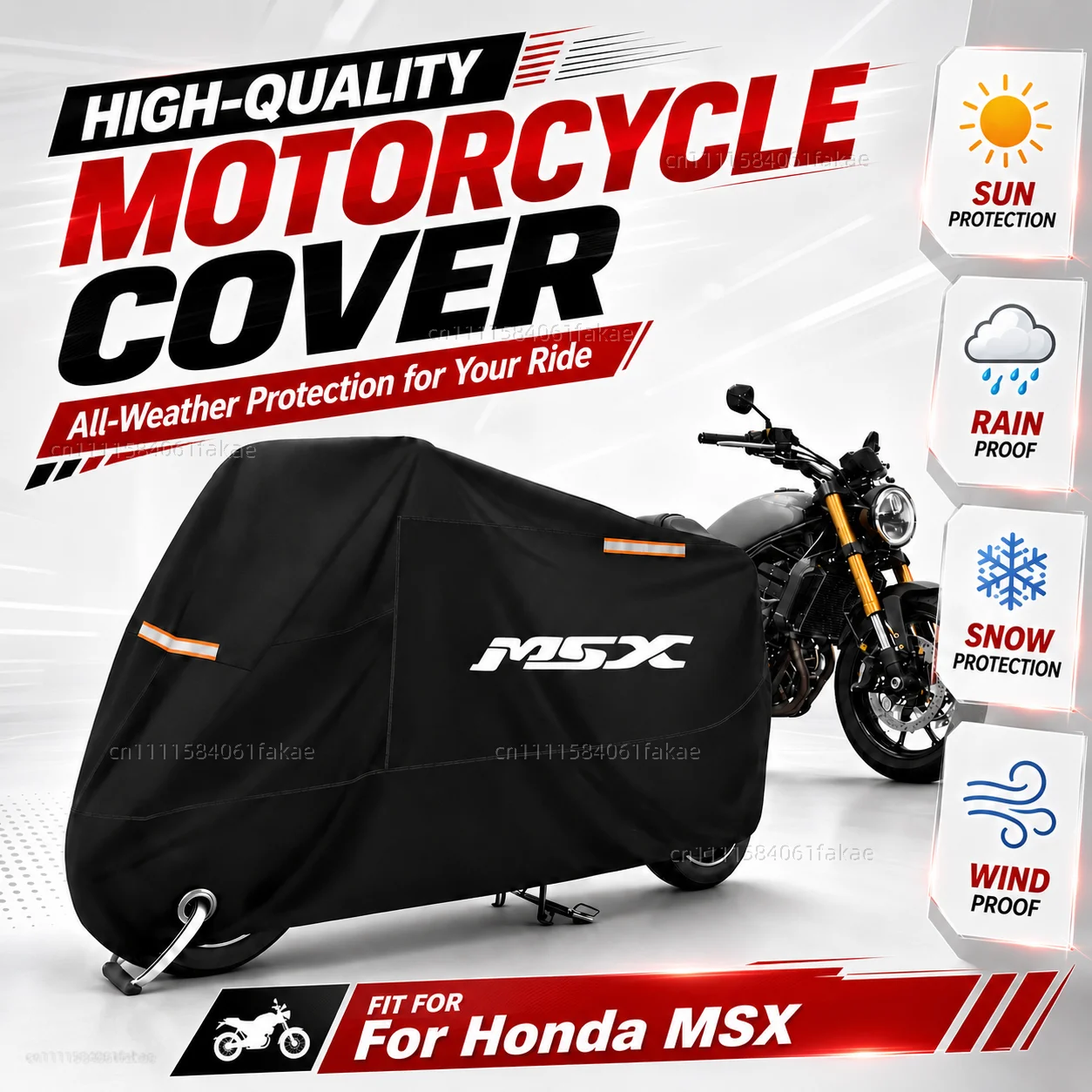 Motorcycle Cover Waterproof Outdoor All Season Dustproof UV Protective Moto Scooter Rain Cover For Honda Grom125 MSX125 MSX125SF
Motorcycle Cover Waterproof Outdoor All Season Dustproof UV Protective Moto Scooter Rain Cover For Honda Grom125 MSX125 MSX125SF