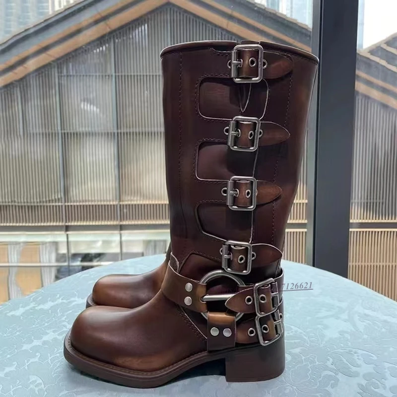 Rider Boots Women's 2022 New Retro Square Toe Belt Buckle Thick Heel High Boots Casual Knee-length Boots for Women
Rider Boots Women's 2022 New Retro Square Toe Belt Buckle Thick Heel High Boots Casual Knee-length Boots for Women