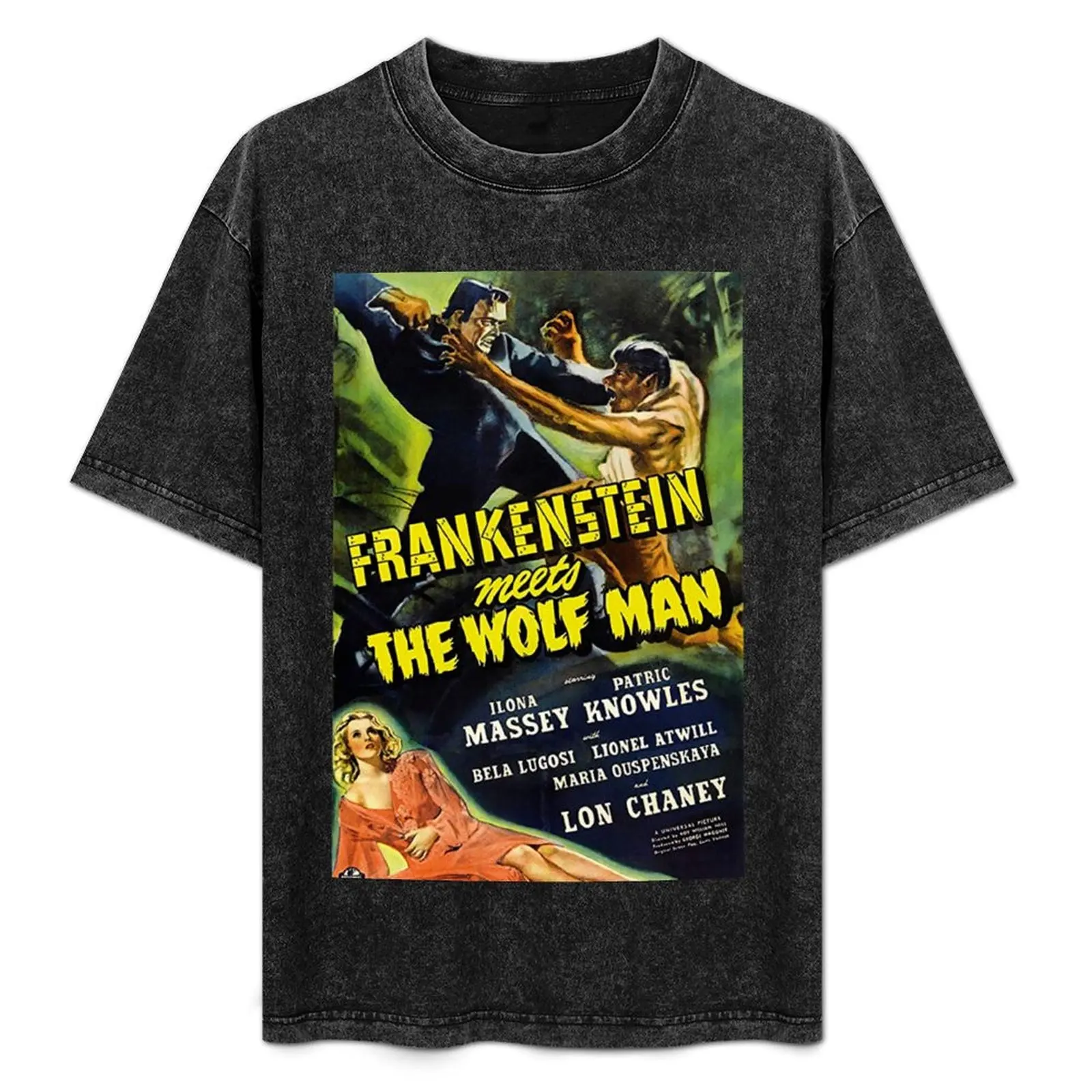 Frankenstein Meets The Wolfman T-Shirt Simple Graphic Design T-Shirt
Frankenstein Meets The Wolfman T-Shirt Simple Graphic Design T-Shirt