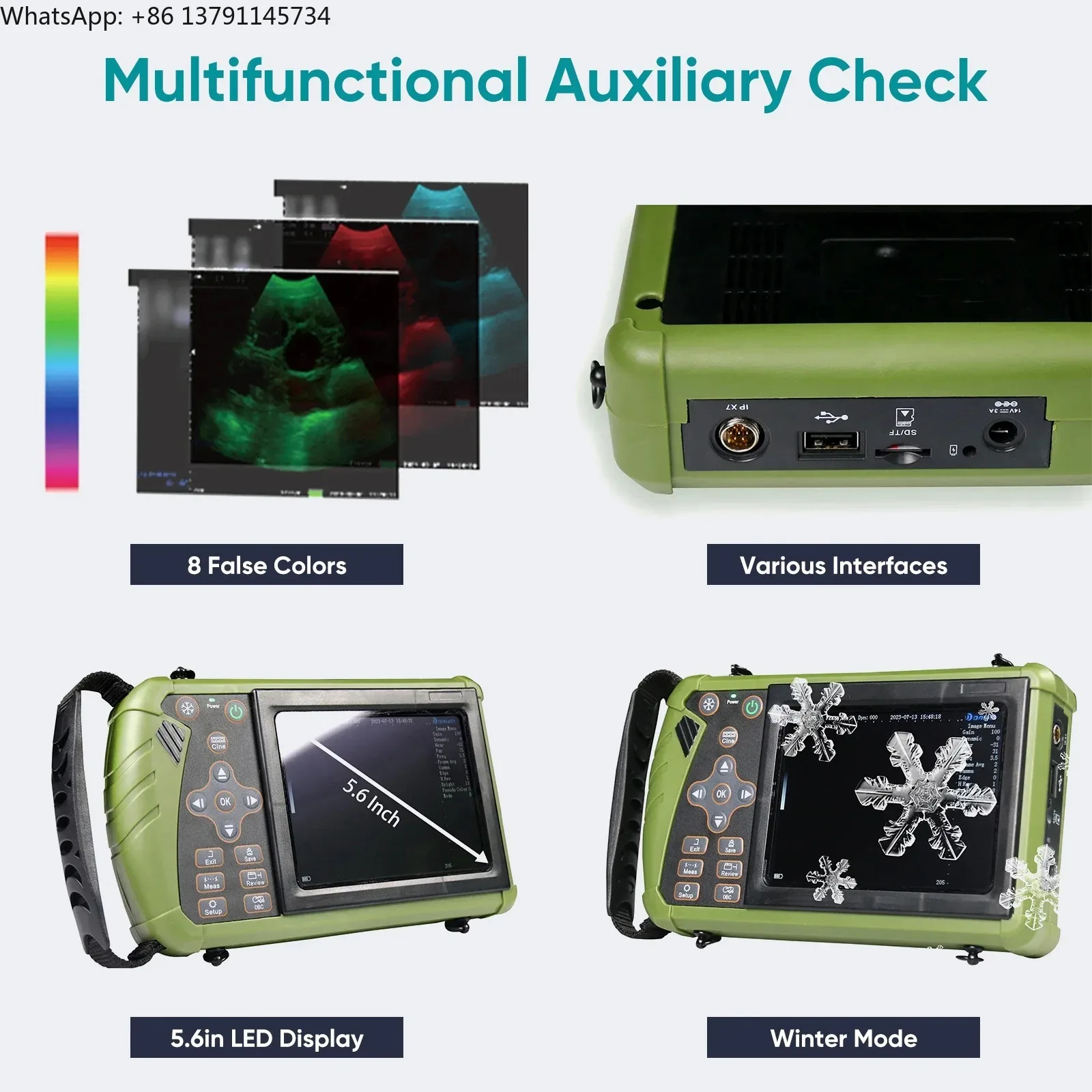 3.5MHz Machine Convex Probe Vet Pregnancy Scanner Portable for Pig Sheep Dog Animals