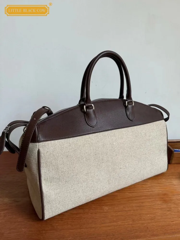 Women Canvas Spliced Genuine Leather High Capacity Fashion Totes Handbag Ladies Office SIngle Shoulder Bag Casual Messenger Bag
Women Canvas Spliced Genuine Leather High Capacity Fashion Totes Handbag Ladies Office SIngle Shoulder Bag Casual Messenger Bag