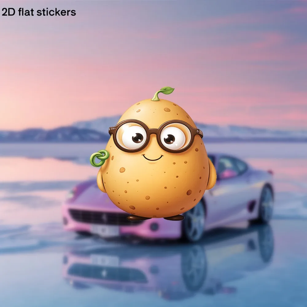 Cute Potato Character Stickers Glossy Self Adhesive Plastic Anime Decals with Expressive Eyes & Smile Durable Rectangular
Cute Potato Character Stickers Glossy Self Adhesive Plastic Anime Decals with Expressive Eyes & Smile Durable Rectangular