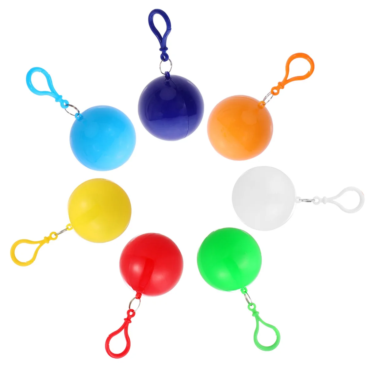 7 pcs Raincoat Ball Ponchos Waterproof Portable Disposable Lightweight Compact Spherical Travel Outdoor Supplies
7 pcs Raincoat Ball Ponchos Waterproof Portable Disposable Lightweight Compact Spherical Travel Outdoor Supplies
