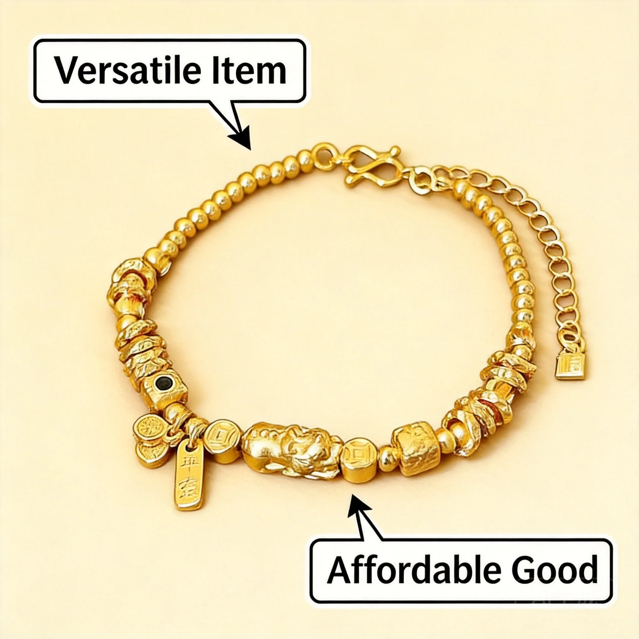 24k Real Gold Plated Chinese Traditional Pixiu Beaded Bracelet For Women Lucky Wealth Blessing Feng Shui Copper Coin Charm Adjus
24k Real Gold Plated Chinese Traditional Pixiu Beaded Bracelet For Women Lucky Wealth Blessing Feng Shui Copper Coin Charm Adjus