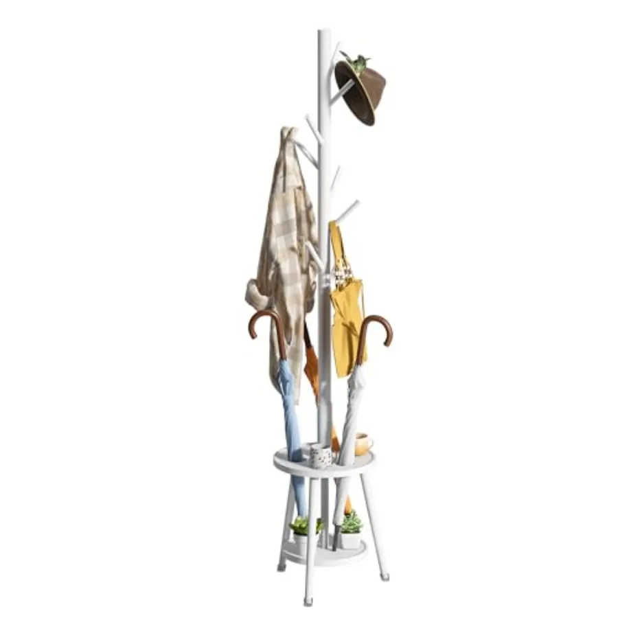 Freestanding Coat Rack with Umbrella Organizer Tray Bamboo Coat Tree Rack with 8 Hook Stand for Clothes Bag Hats Entryway Hange
Freestanding Coat Rack with Umbrella Organizer Tray Bamboo Coat Tree Rack with 8 Hook Stand for Clothes Bag Hats Entryway Hange