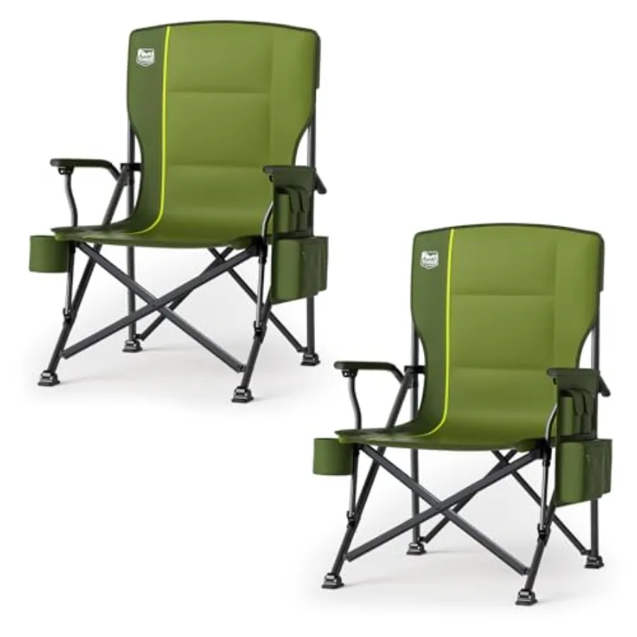 Oversized Folding Camping Chair High Back Heavy Duty for Adults Support up to 500lbs with Cup Holder, Side Pocket Cooler Bag 2
Oversized Folding Camping Chair High Back Heavy Duty for Adults Support up to 500lbs with Cup Holder, Side Pocket Cooler Bag 2