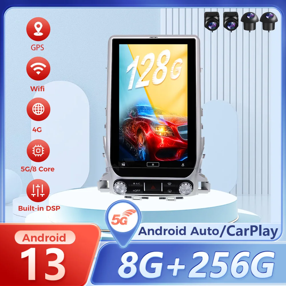 13.6 Inch Android 13 Car GPS Navigation For TOYOTA LAND CRUISER LC200 2016-2018 Auto Radio Stereo Multimedia Player Head Unit
13.6 Inch Android 13 Car GPS Navigation For TOYOTA LAND CRUISER LC200 2016-2018 Auto Radio Stereo Multimedia Player Head Unit