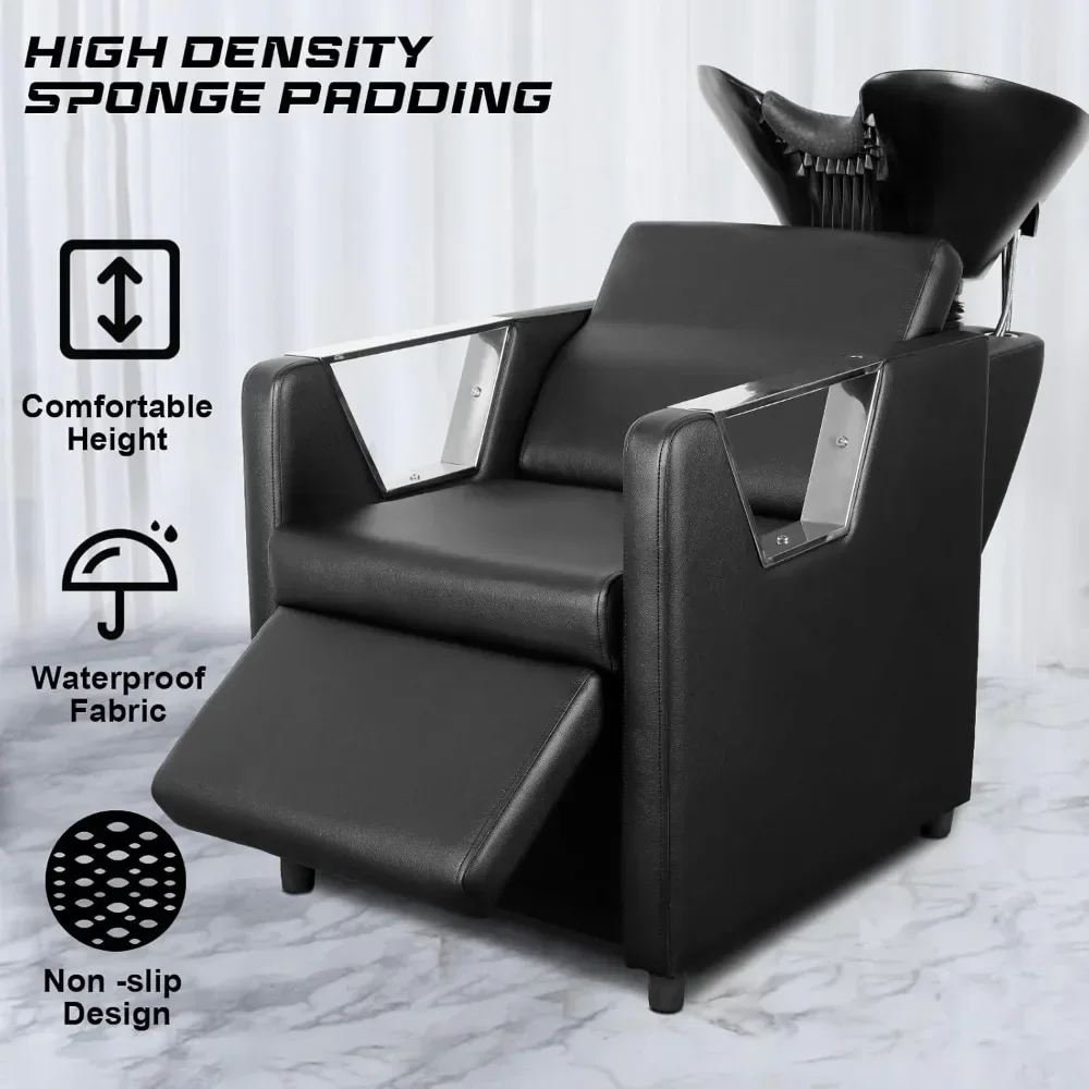 Shampoo Chair Set,Backwash Chair Adjustable ABS Plastic Shampoo Bowl Sink with Leg Support for Spa Beauty Salon Shampoo Chair
Shampoo Chair Set,Backwash Chair Adjustable ABS Plastic Shampoo Bowl Sink with Leg Support for Spa Beauty Salon Shampoo Chair