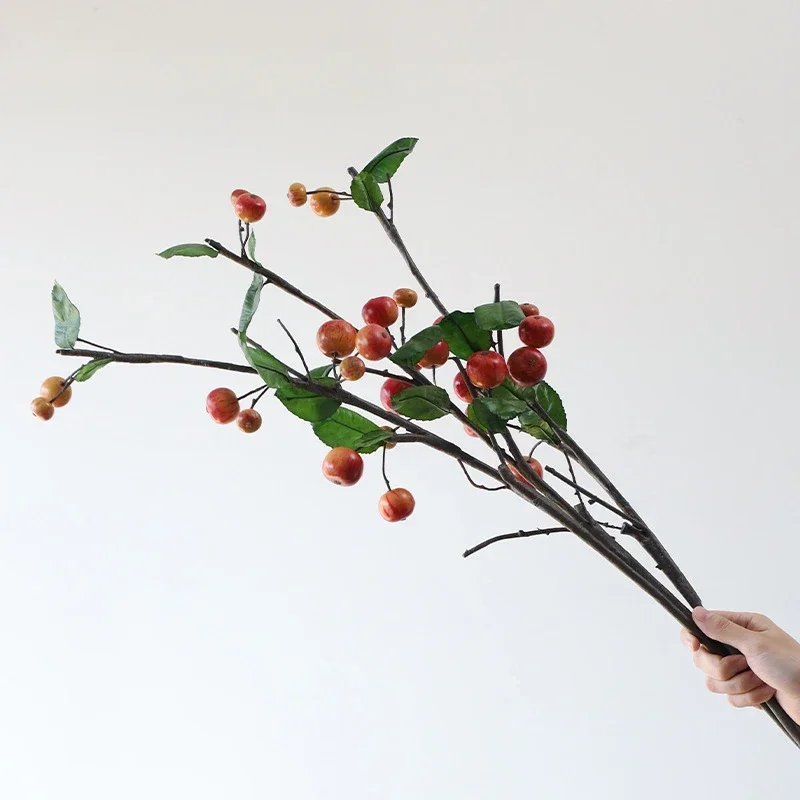 Advanced Artificial Crabapple Fruit Simulated Flower Porch Living Room Dining Table Bedroom Desktop Fake Plant Decoration 
Advanced Artificial Crabapple Fruit Simulated Flower Porch Living Room Dining Table Bedroom Desktop Fake Plant Decoration