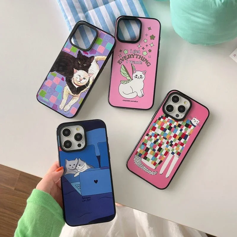 Cute Cat Couple 2.0 Acrylic Black Border Phone Case Cover for IPhone 11 12 13 14 15 16 Pro Max Case
Cute Cat Couple 2.0 Acrylic Black Border Phone Case Cover for IPhone 11 12 13 14 15 16 Pro Max Case