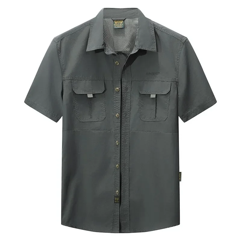 Men Outdoor Short Sleeve Shirt Breathable Casual Workwear Quick Dry Button Up Top
Men Outdoor Short Sleeve Shirt Breathable Casual Workwear Quick Dry Button Up Top