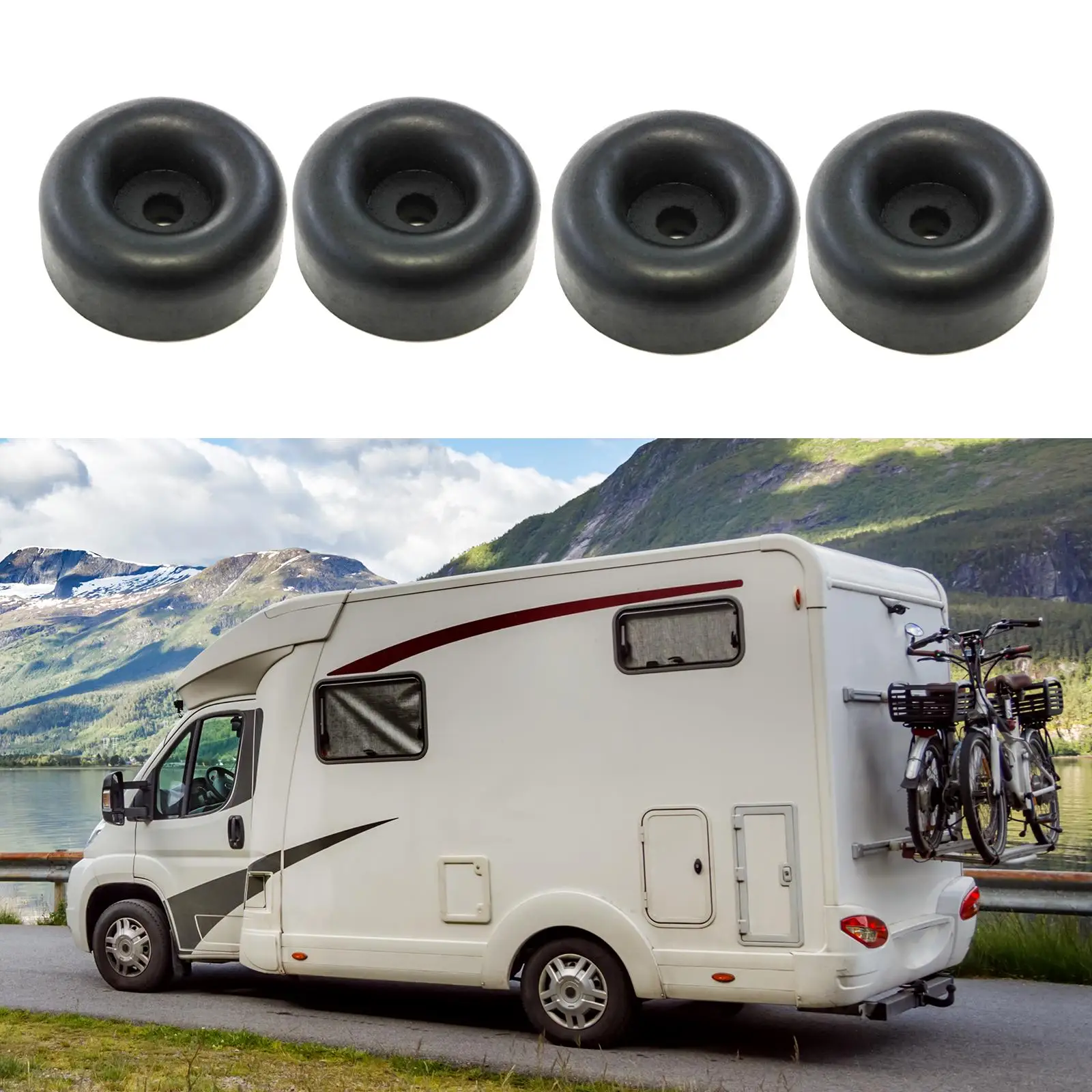 4Pcs Black Cargo Trailer Door Ramp Rubber Bumpers Replacement Cargo Stop
4Pcs Black Cargo Trailer Door Ramp Rubber Bumpers Replacement Cargo Stop