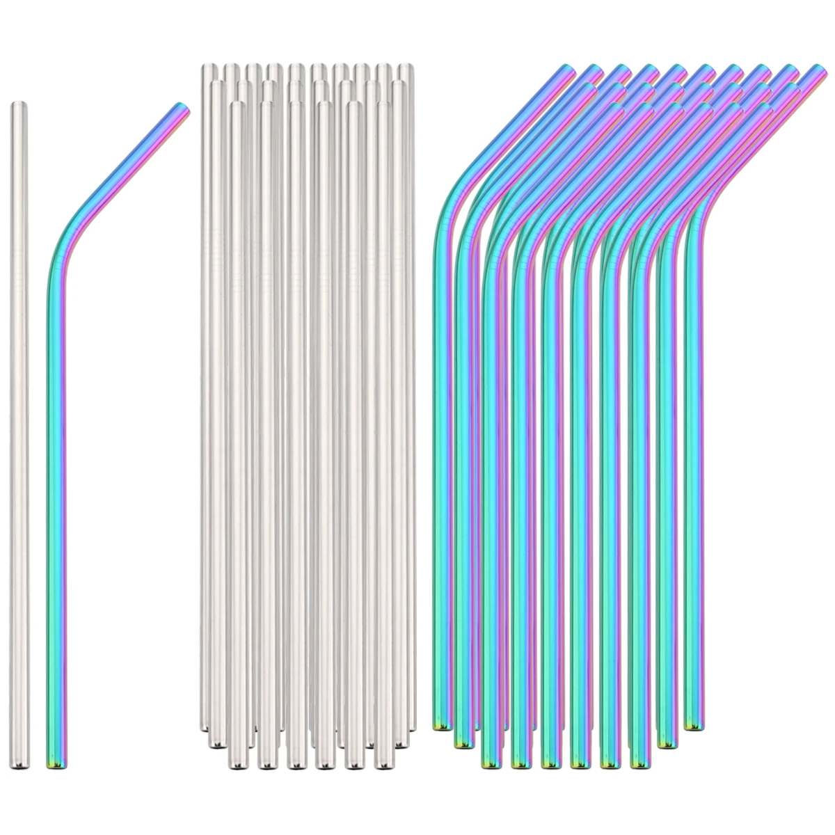 50pcs Stainless Steel Straight Bend Straw Set Fruit Juice Milkshake Cocktail Straw Pearl Milk Tea Drinking Straw Bar Accessories
50pcs Stainless Steel Straight Bend Straw Set Fruit Juice Milkshake Cocktail Straw Pearl Milk Tea Drinking Straw Bar Accessories