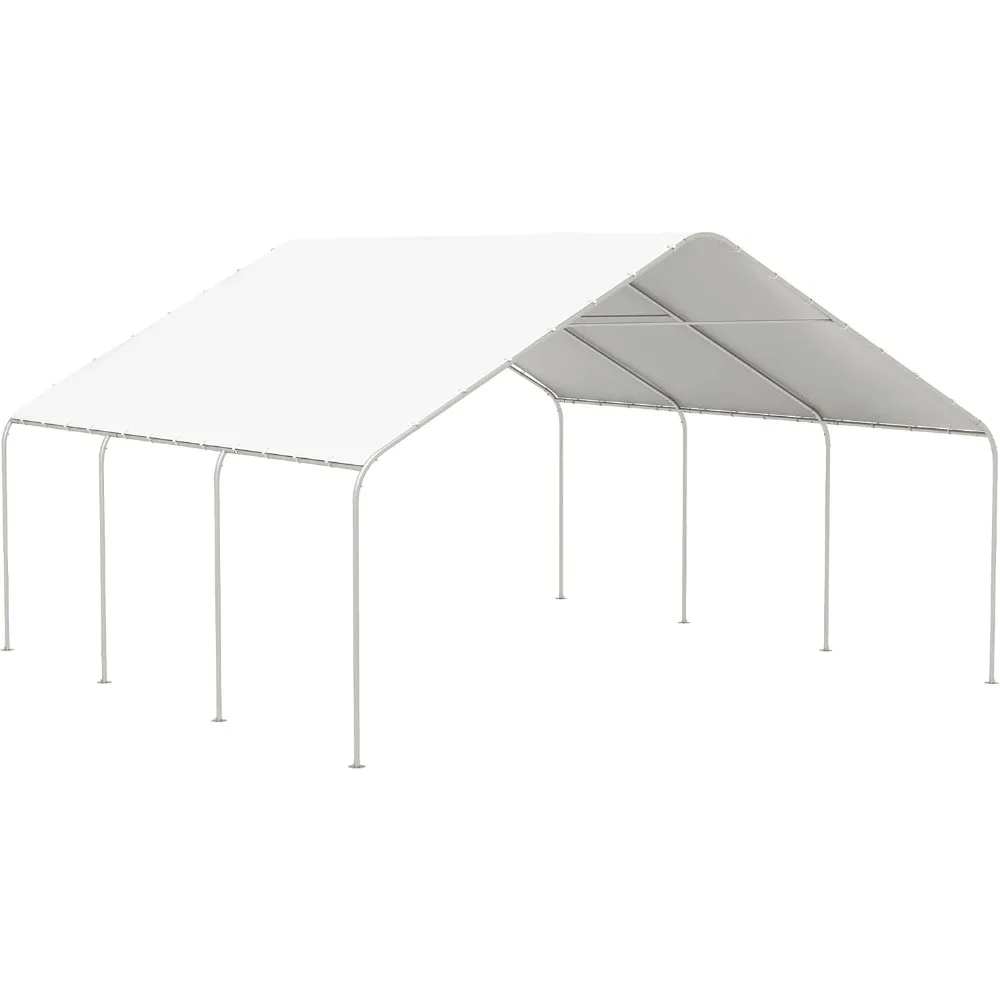 Carport, 19' x 19.5' Heavy Duty Party Tent, Portable Garage, Outdoor Canopy Tent with Galvanized Steel Frame for Car, Truck
Carport, 19' x 19.5' Heavy Duty Party Tent, Portable Garage, Outdoor Canopy Tent with Galvanized Steel Frame for Car, Truck