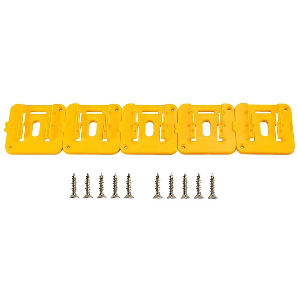 5 держателей батарей для DEWALT 20 В 60 В, предназначенных для надежной посадки и простого доступа. В комплект входит все необходимое для установки.
5 держателей батарей для DEWALT 20 В 60 В, предназначенных для надежной посадки и простого доступа. В комплект входит все необходимое для установки.