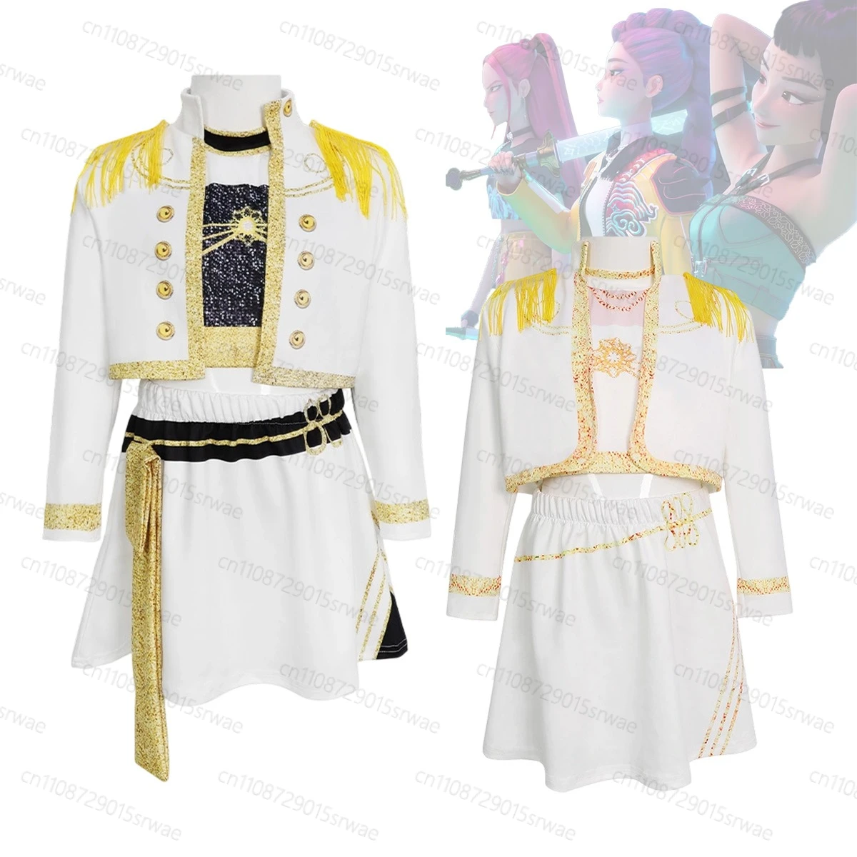 Halloween Carniva Suit Cosplay K-Pop Demon Hunters Mira 3D Print Cosplay Suit Costume Kids Singer Performance Outfits
Halloween Carniva Suit Cosplay K-Pop Demon Hunters Mira 3D Print Cosplay Suit Costume Kids Singer Performance Outfits