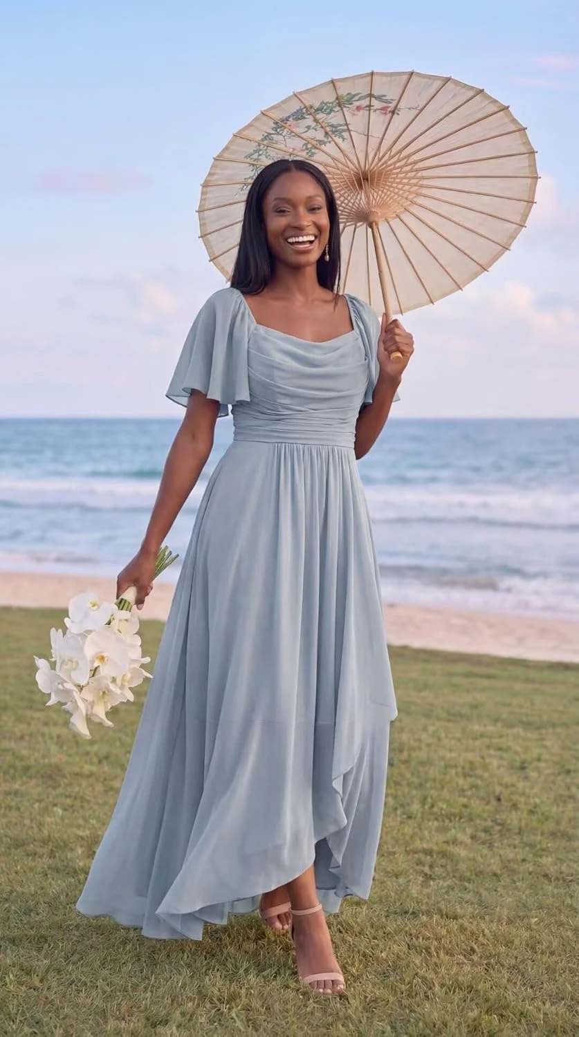 Chiffon Bridesmaid Dresses with Sleevess Cowl Neck Chiffon Pleated A Line Formal Gowns Wedding Guest Dresses for Women Ball Gown
Chiffon Bridesmaid Dresses with Sleevess Cowl Neck Chiffon Pleated A Line Formal Gowns Wedding Guest Dresses for Women Ball Gown